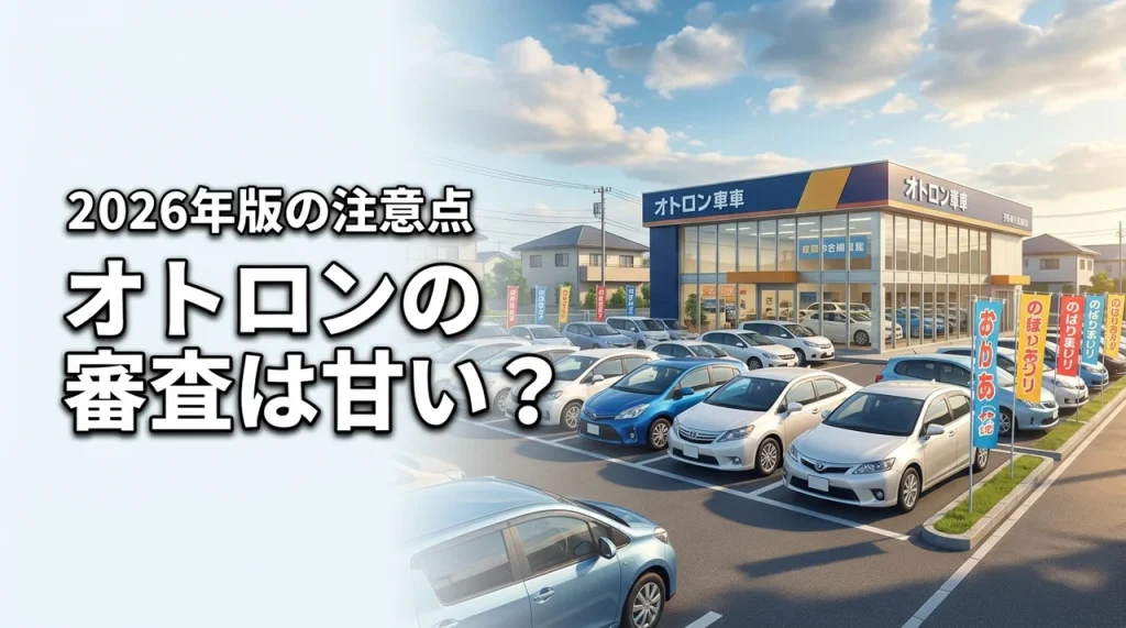 オトロンの中古車は審査が甘い？ローンが通るか不安な人の評判とデメリットを解説