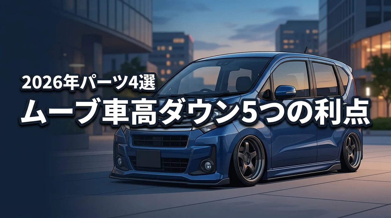 ムーブの車高を下げるメリット5つとおすすめの車高調・ダウンサス4選を詳しく紹介