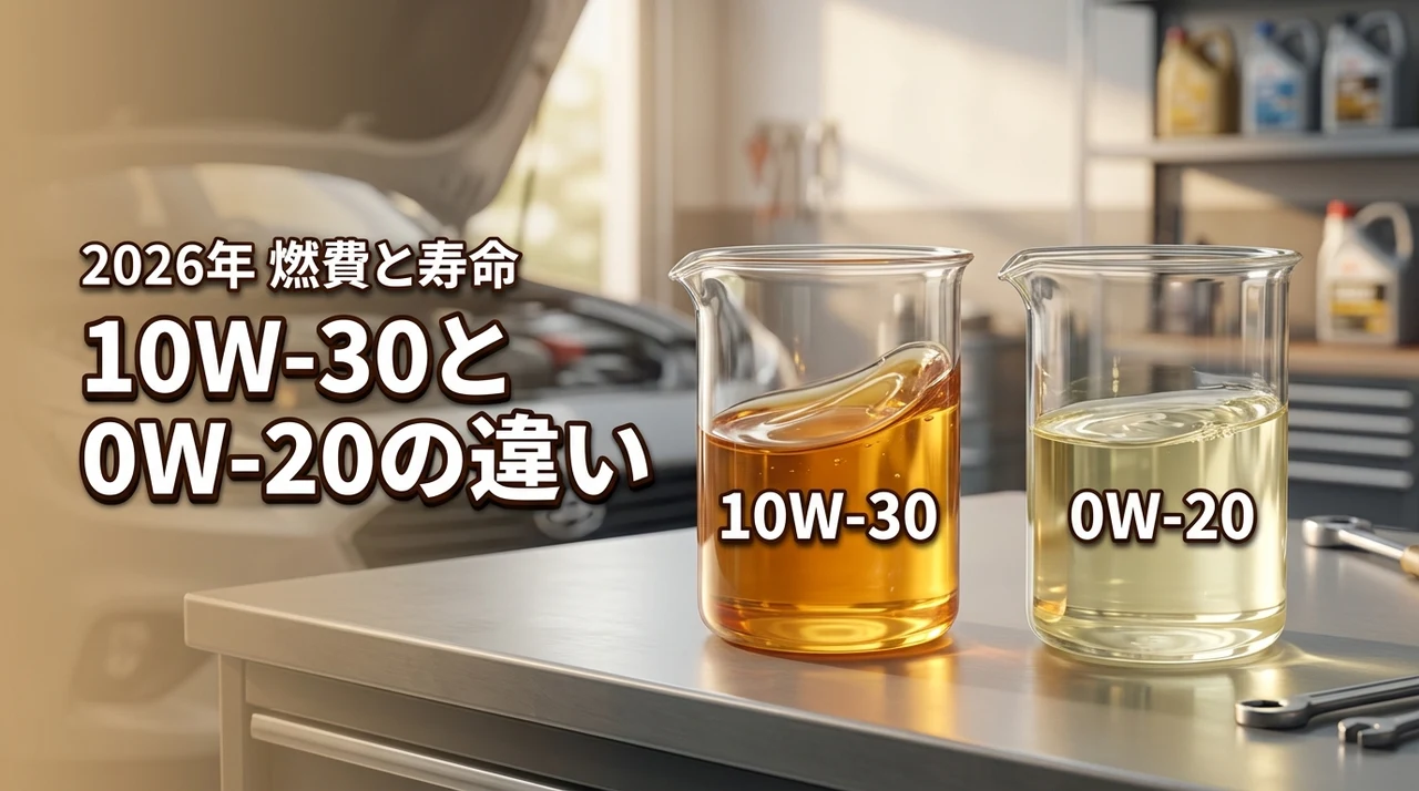 燃費と寿命に直結！オイルの10W₋30と0Wー20の違いと正しい選び方