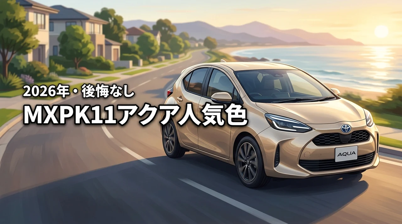 MXPK11型アクアの人気色ランキングTOP5！後悔しない色選びのポイントを紹介