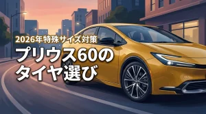 プリウス60のタイヤサイズが特殊すぎる？スタッドレス選びや交換コストの悩み解決