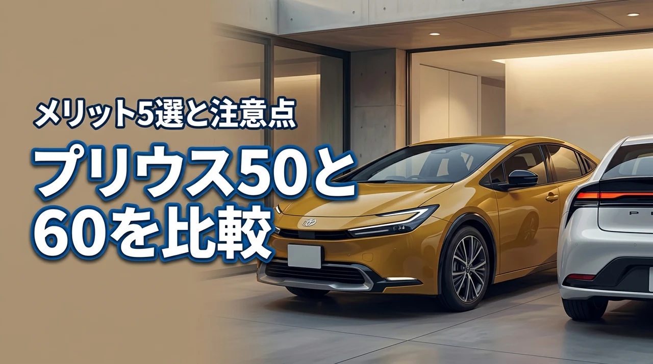 プリウス50と60を比較！新型のメリット5選と後悔しないための注意点