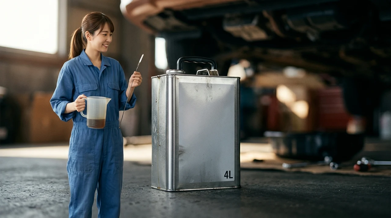 4L缶でオイル交換を済ませる際の注意点