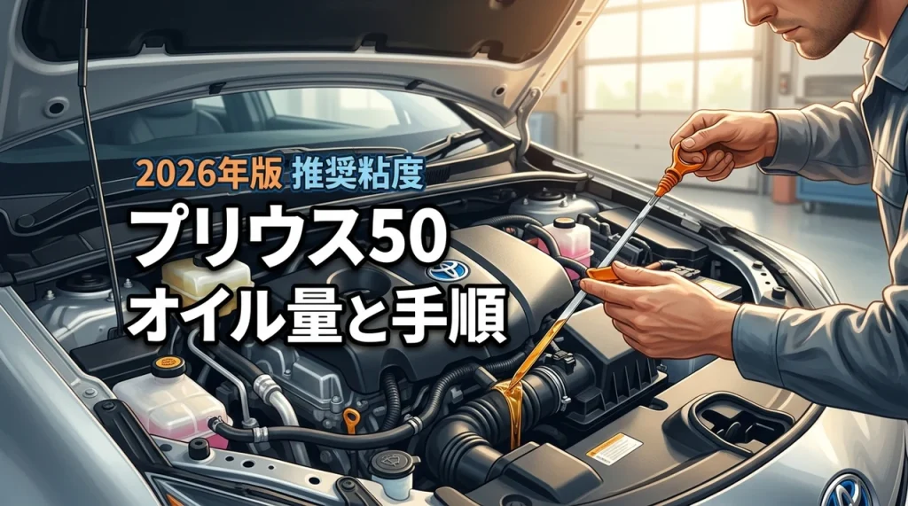 【保存版】プリウス50のオイル量は何リットル？正しい交換手順と推奨粘度