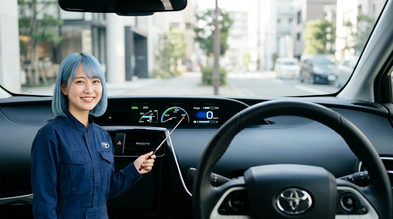 プリウス50のメーターパネル表示の基本構成