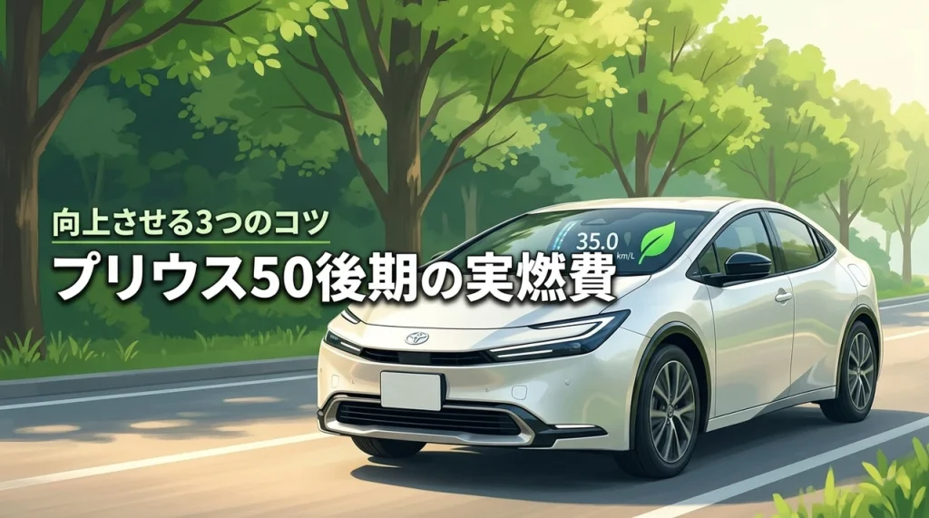 プリウス50後期の燃費は？実燃費データと向上させる3つの運転テクニックを公開