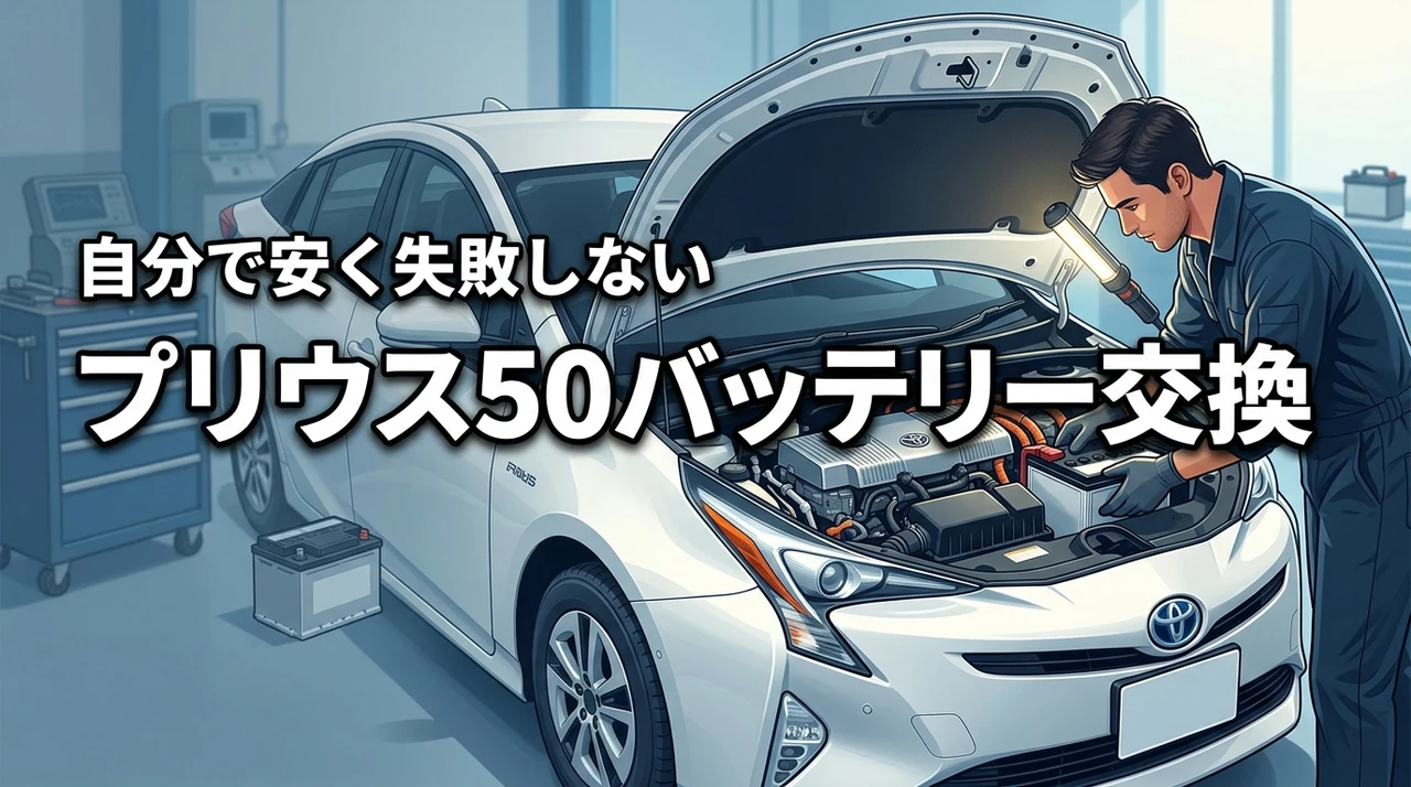 プリウス50のバッテリー交換は自分でやれば安い！適合規格から失敗しない方法まで