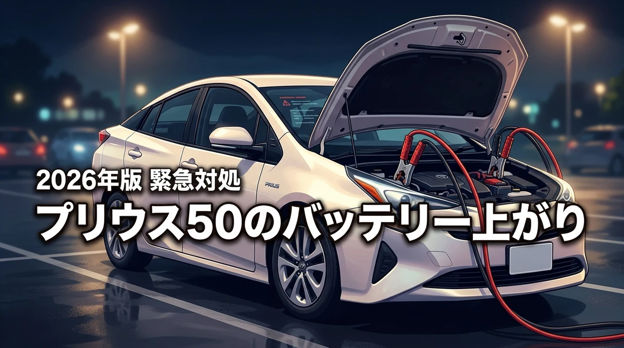 【必見】プリウス50のバッテリー上がり緊急対処法!駆動用との見分け方と予防術