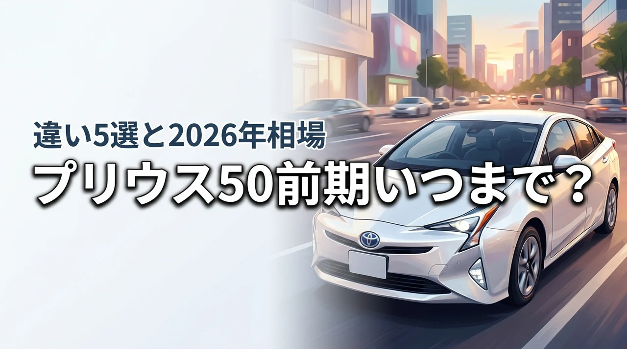 プリウス50前期の年式はいつまで？後期との5つの違いや中古車相場も公開