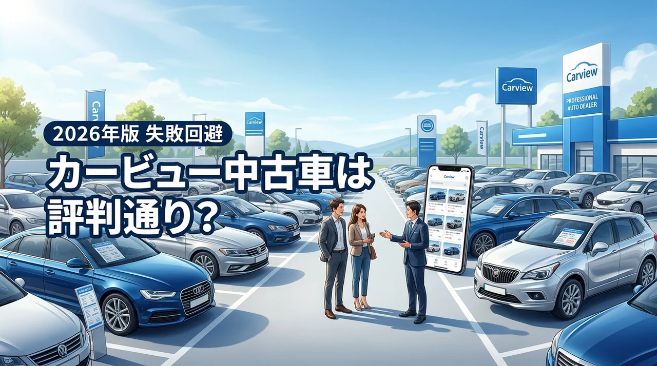 カービューの中古車は評判通り？失敗を防ぐ秘訣と利用者の本音を公開