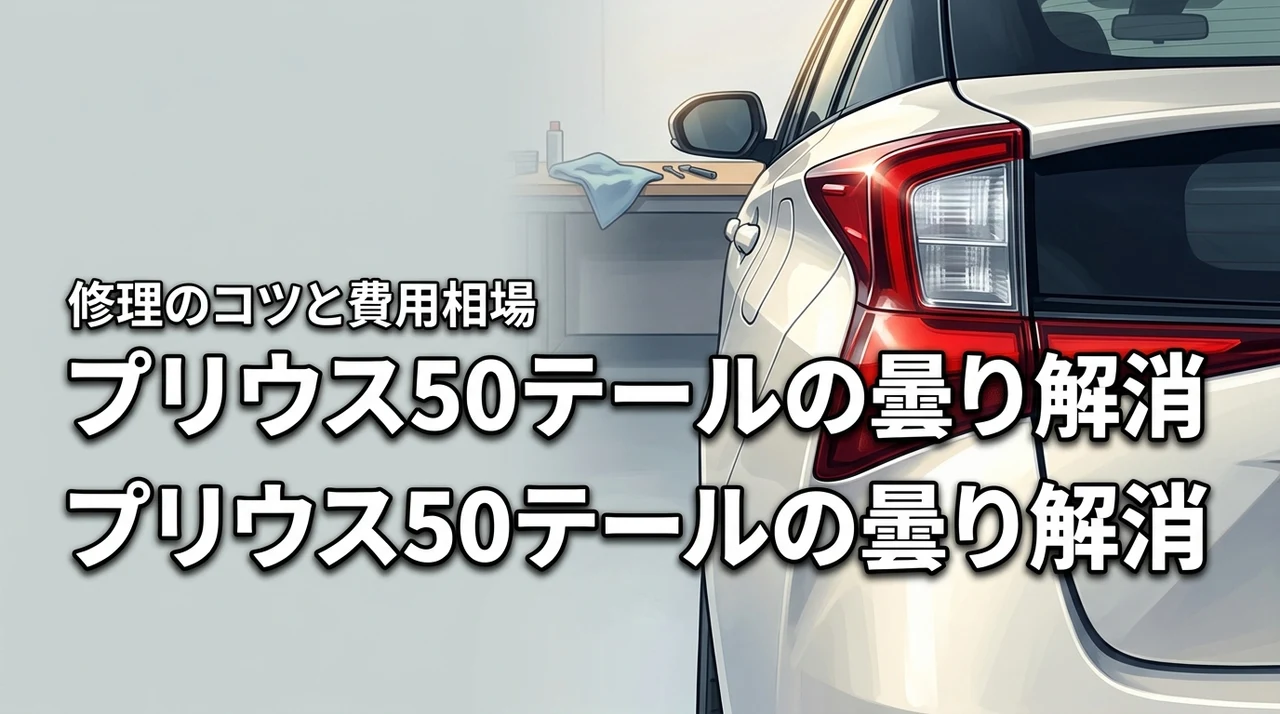 【必見】プリウス50のテールランプの曇りを解消！修理のコツや費用相場を詳しく解説