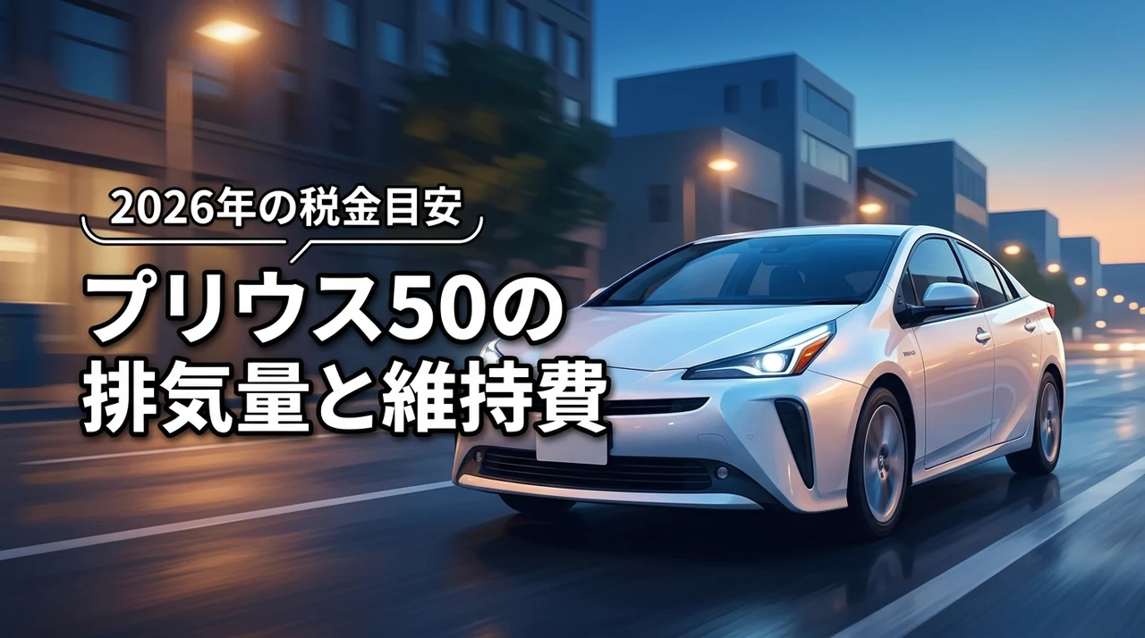 プリウス50の排気量は何cc？自動車税や維持費の目安と5つのメリット