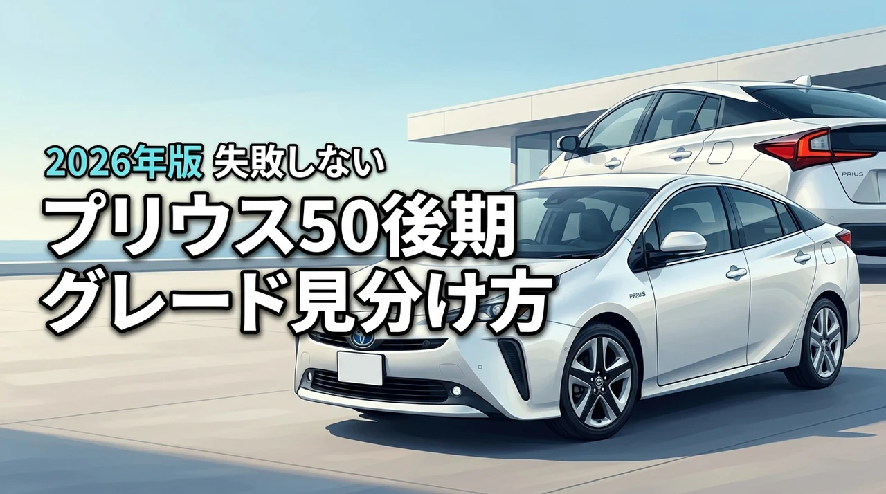 知らないと損するプリウス50後期のグレード見分け方！失敗しない中古車選びのコツ