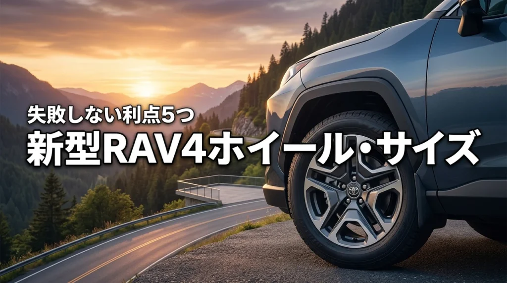 新型rav4の純正ホイールサイズは？失敗しないインチアップのメリット5つを公開