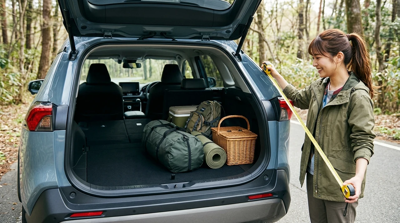 新型rav4のサイズを活かした室内と荷室の魅力