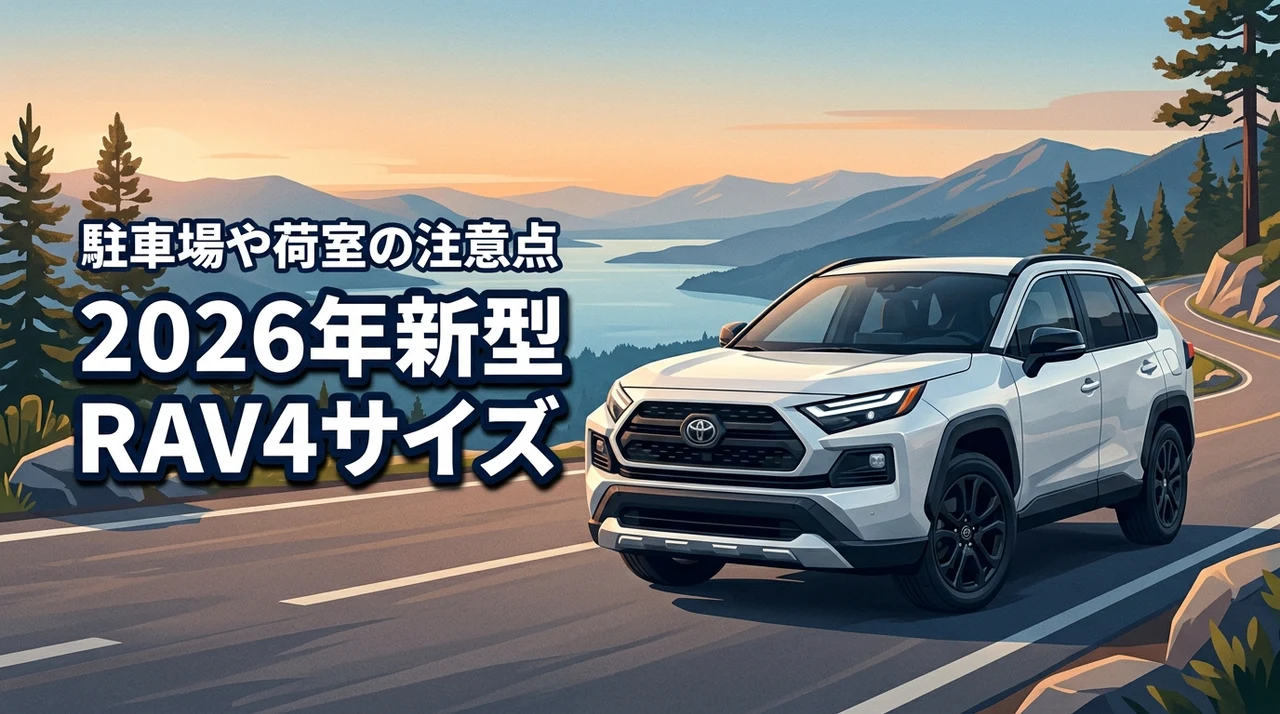 rav4新型のサイズは大きすぎる？駐車場での注意点や荷室の使い勝手を他車と比較