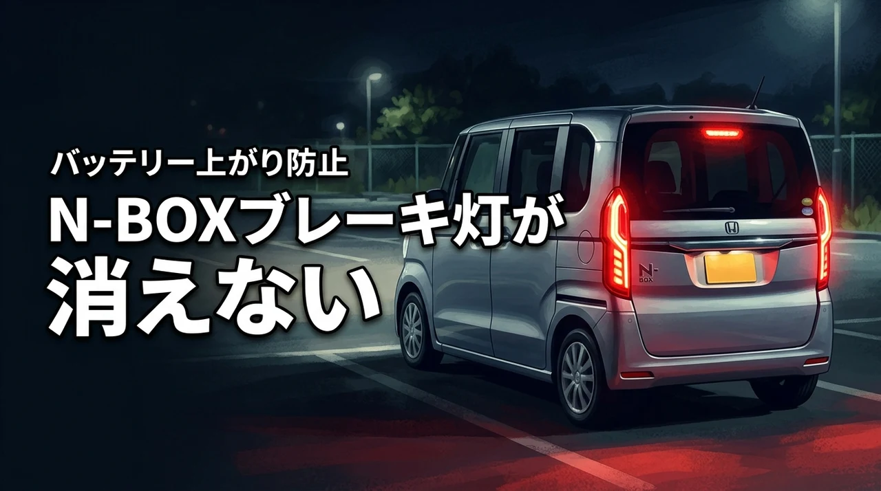 nboxブレーキランプ消えない時にすぐやるべき事！バッテリー上がりを防ぐ方法