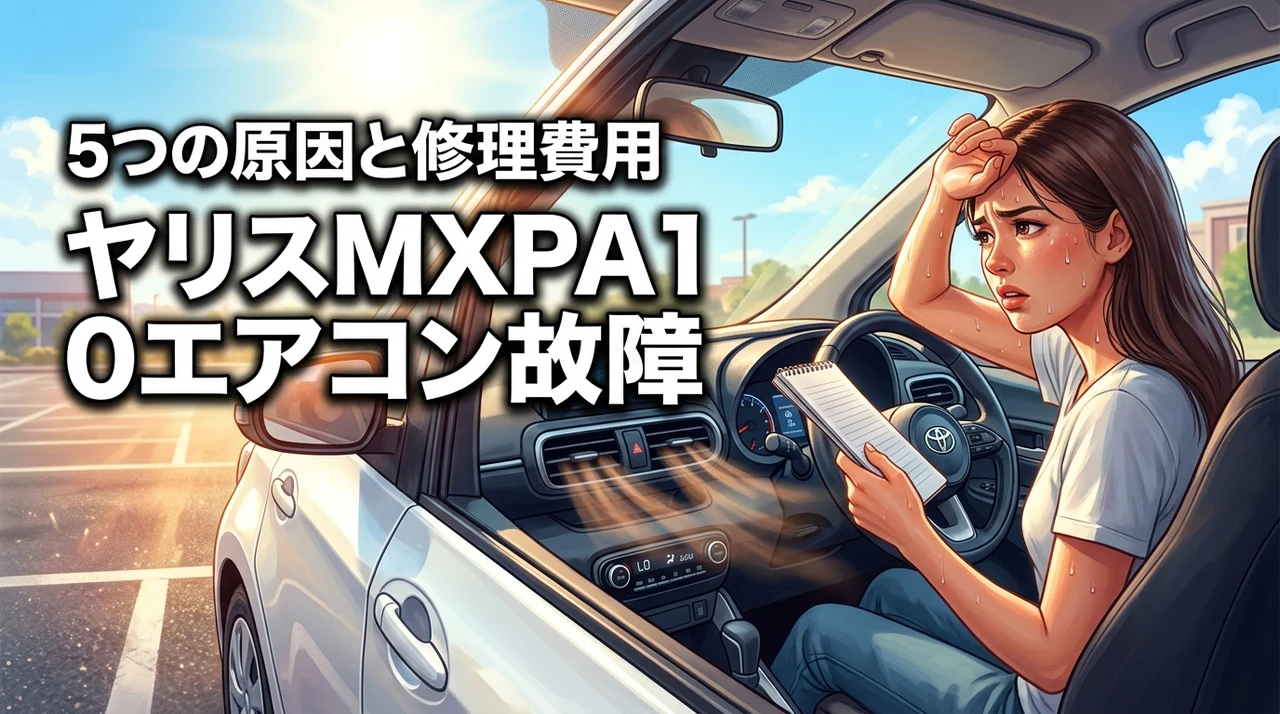 ヤリスMXPA10のエアコン効かない5つの原因！修理費用の相場と点検項目を解説