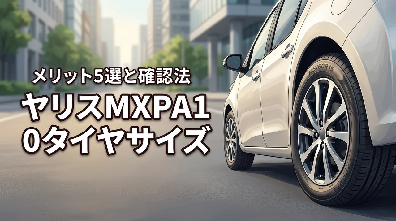 トヨタ・ヤリスMXPA10のタイヤサイズ一覧！確認方法や交換のメリット5選も解説