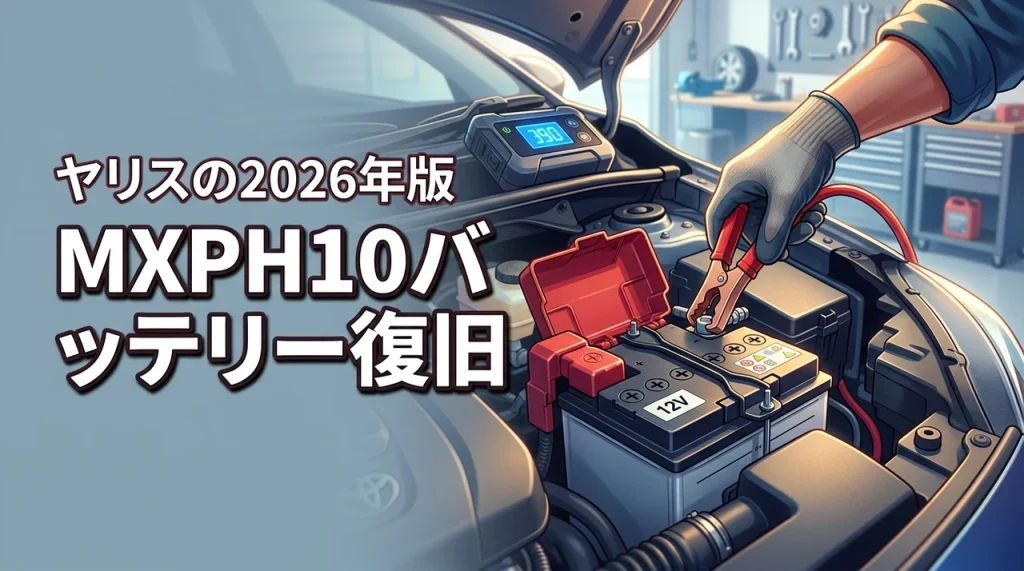 ヤリスのMXPH10でバッテリー交換上がり？対処法に困った時の復旧ガイド