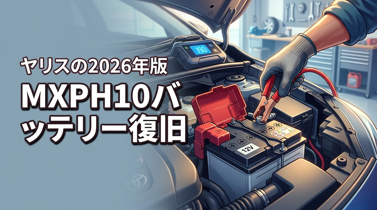 ヤリスのMXPH10でバッテリー交換上がり？対処法に困った時の復旧ガイド