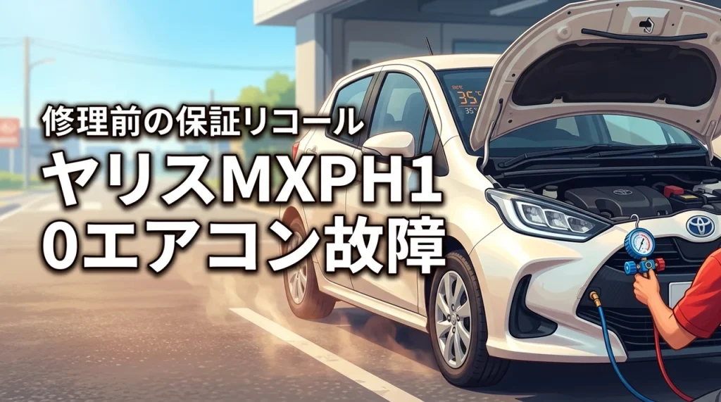 ヤリスMXPH10でエアコン効かない時の対処法！修理前に保証やリコール情報を確認