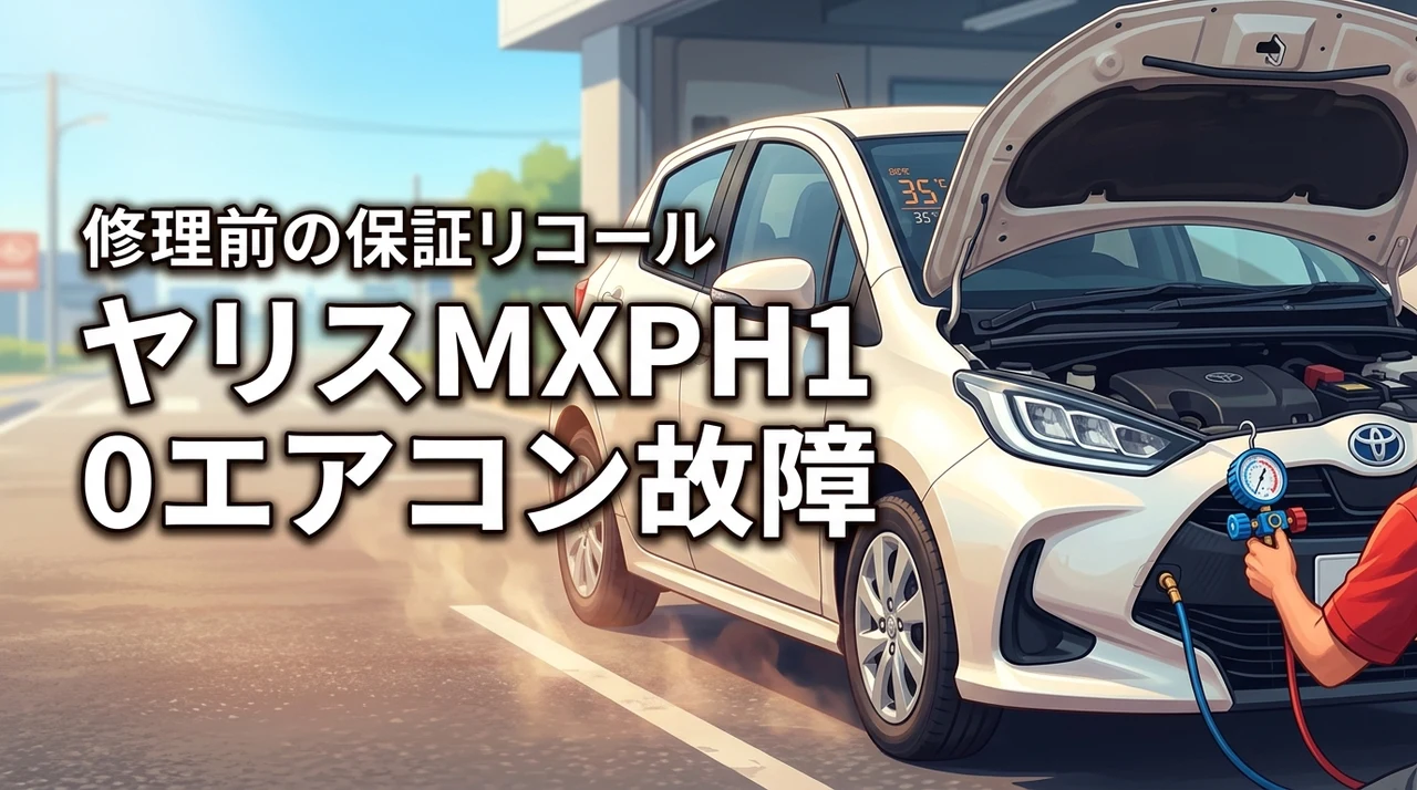ヤリスMXPH10でエアコン効かない時の対処法！修理前に保証やリコール情報を確認