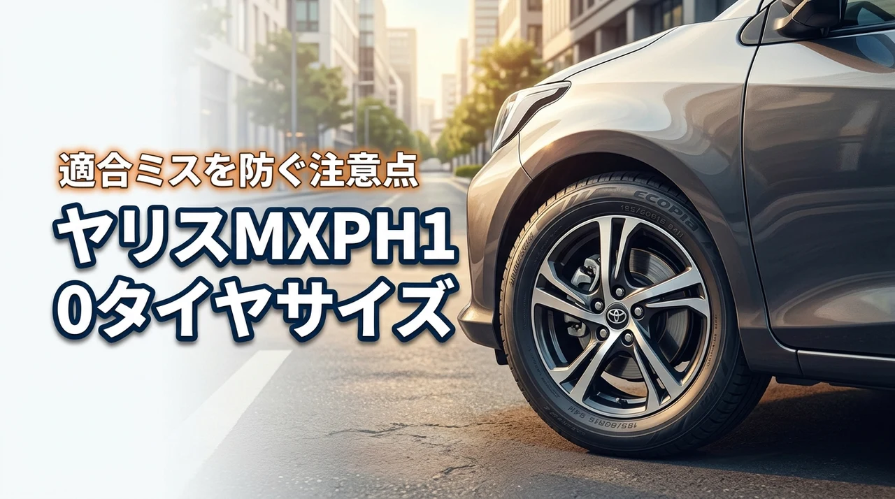 ヤリスMXPH10のタイヤサイズが知りたい！適合ミスを防ぐ交換時の注意点