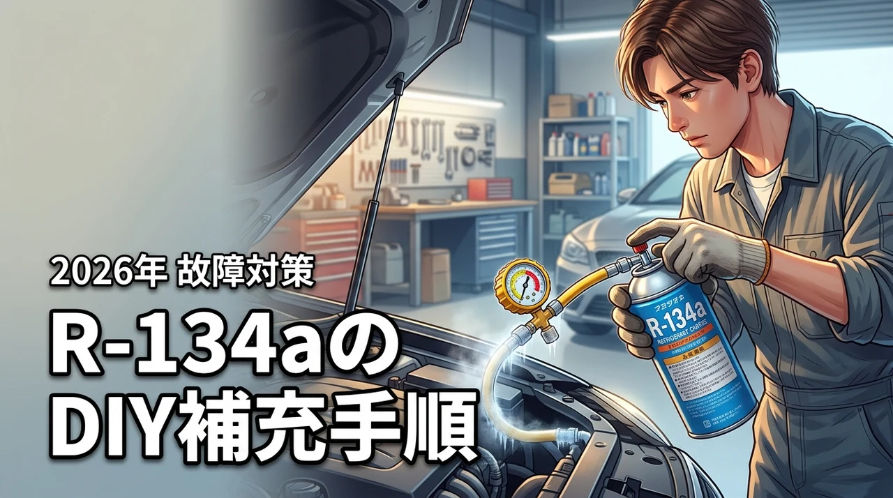 R-134aの補充は自分でも可能？DIYの手順と知っておくべき故障リスク