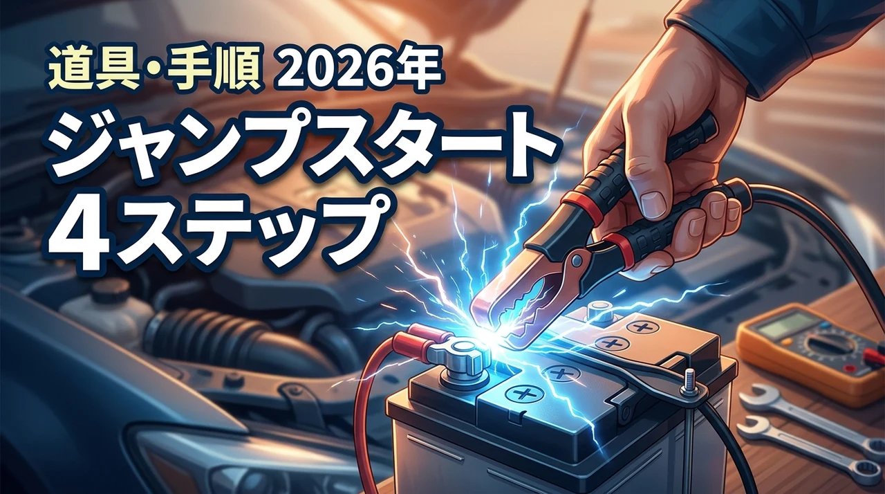 ジャンプスタートを成功させる4ステップ！必要な道具と手順を分かりやすく紹介