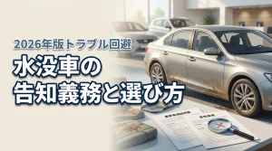 水没車の告知義務がない場合は?トラブルを防ぐ中古車選びとキャンセルの手順