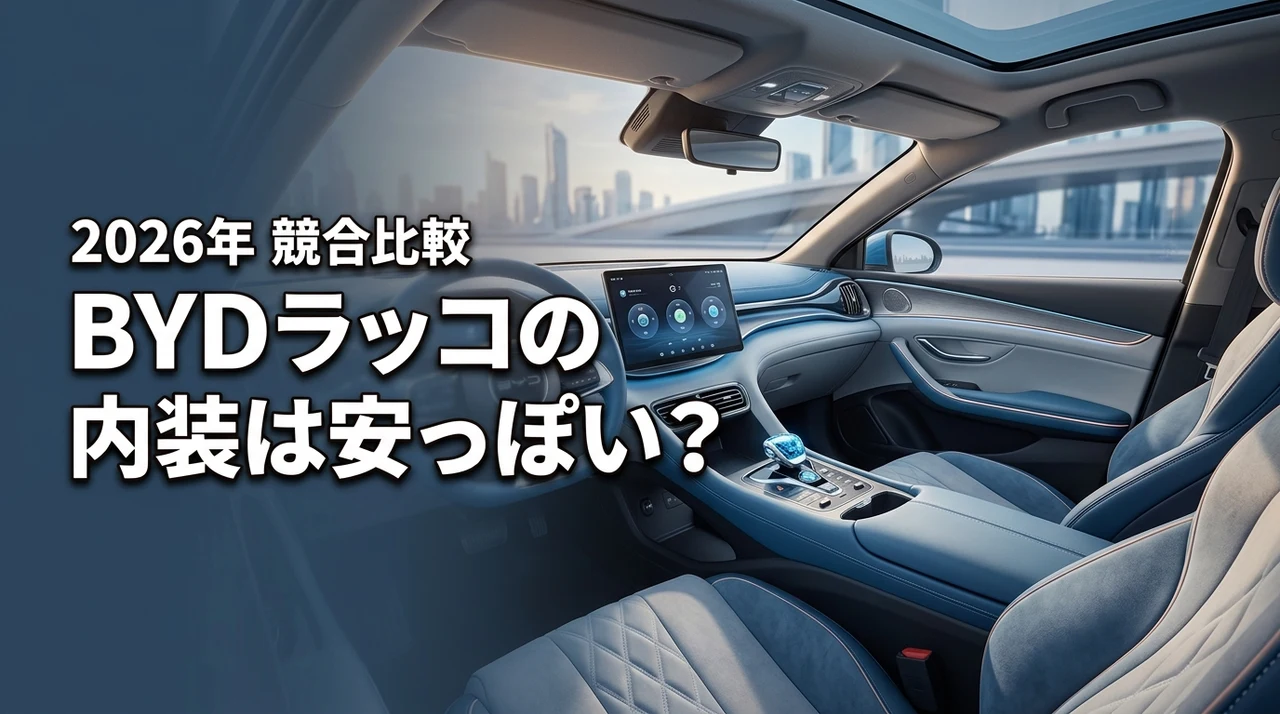bydのラッコは内装の質感が安っぽい？競合車と並べて分かった意外な真実